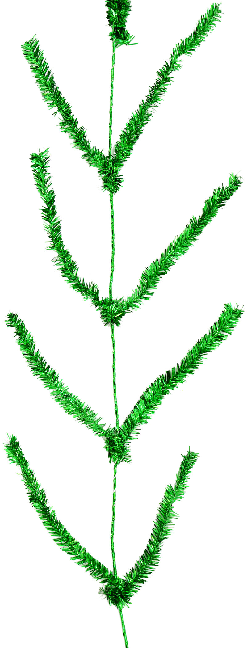 Tinsel Work Garland: Metallic Emerald Green (9 ft) Item Number: XX752506