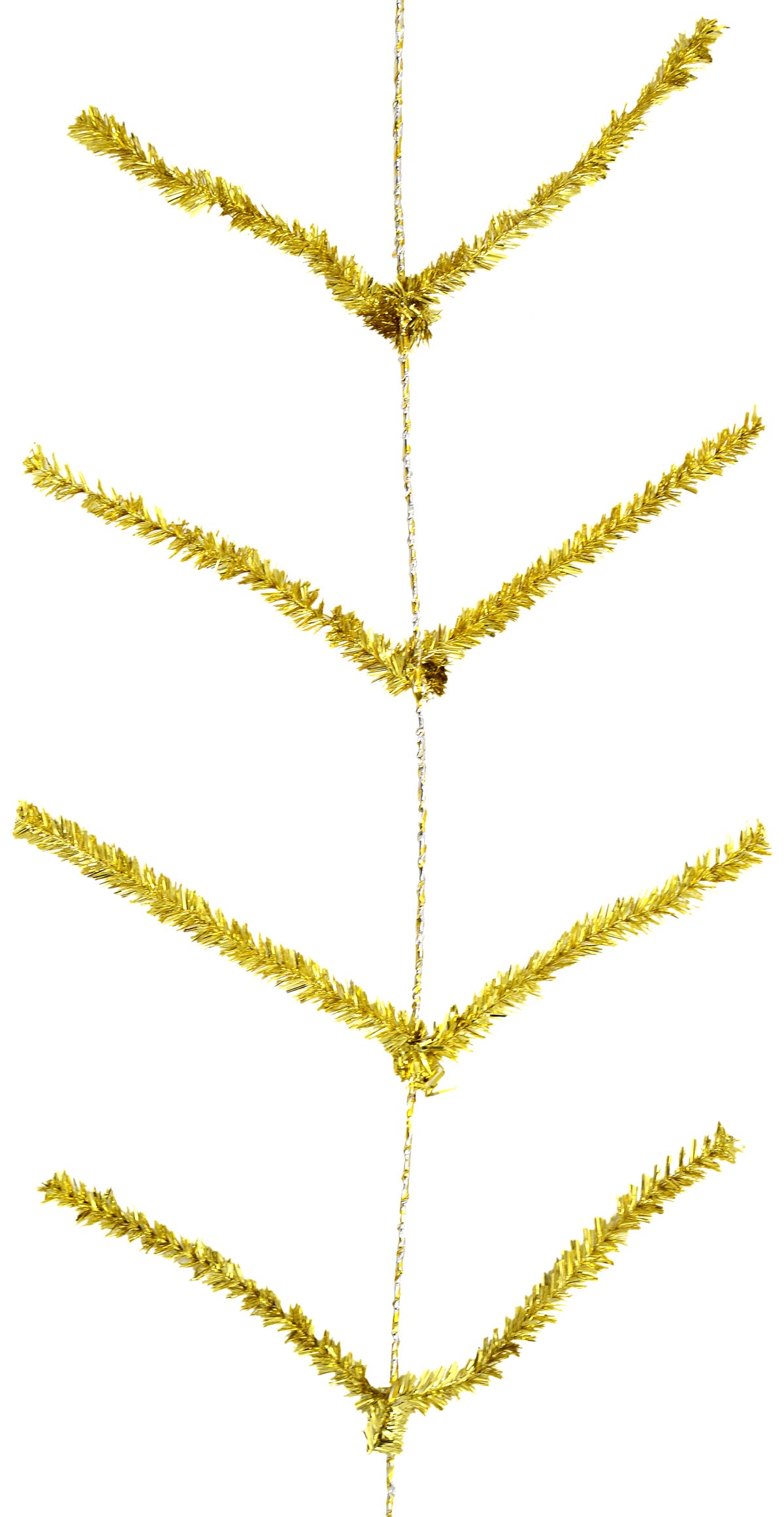Tinsel Work Garland: Metallic Gold (9 ft) Item Number: XX752508