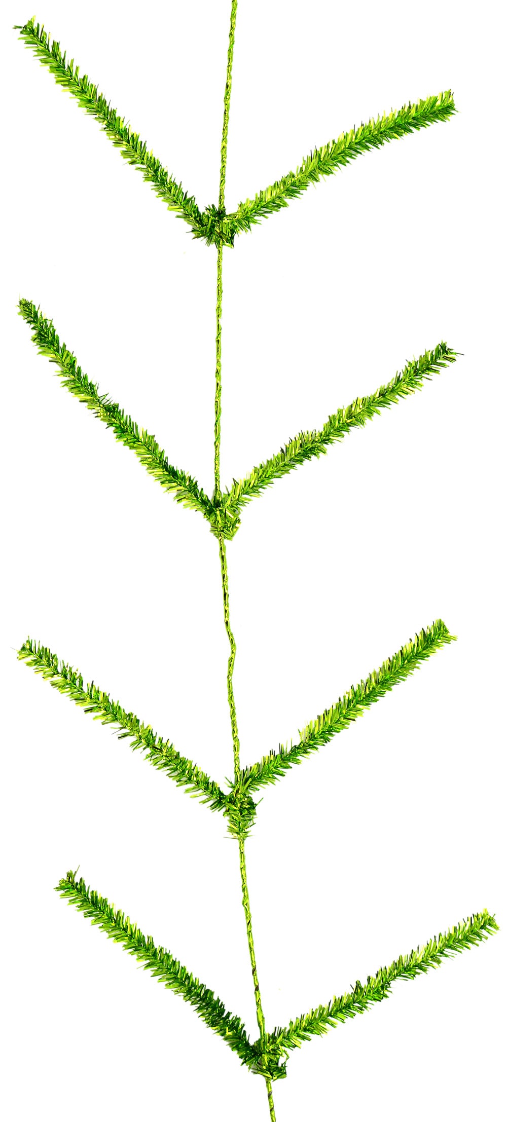 Tinsel Work Garland: Metallic Lime Green (9 ft) Item Number: XX752537
