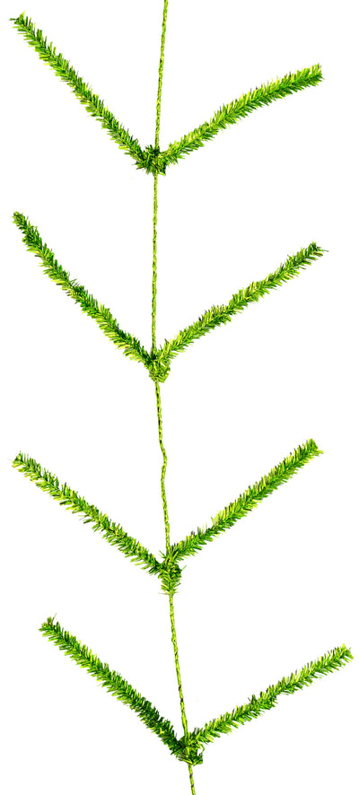 Tinsel Work Garland: Metallic Lime Green (9 ft) Item Number: XX752537