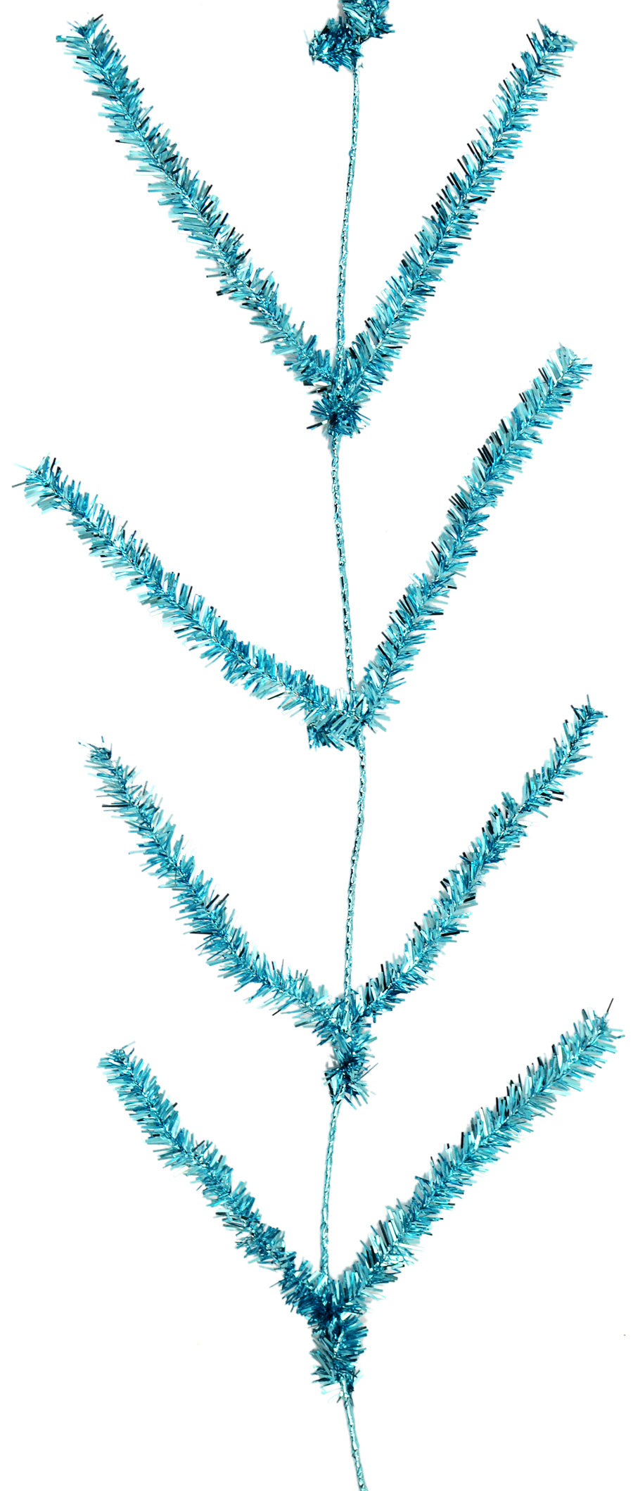 Tinsel Work Garland: Metallic Turquoise (9 ft) Item Number: XX752530