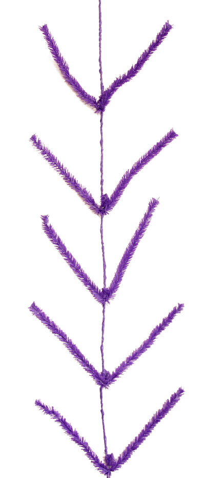 Tinsel Work Garland: Purple (9 ft) Item Number: XX752423