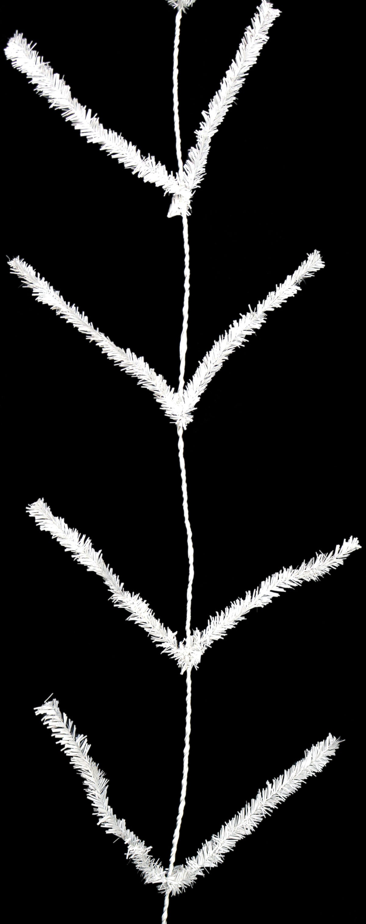 Tinsel Work Garland: White (9 ft) detail photo 3