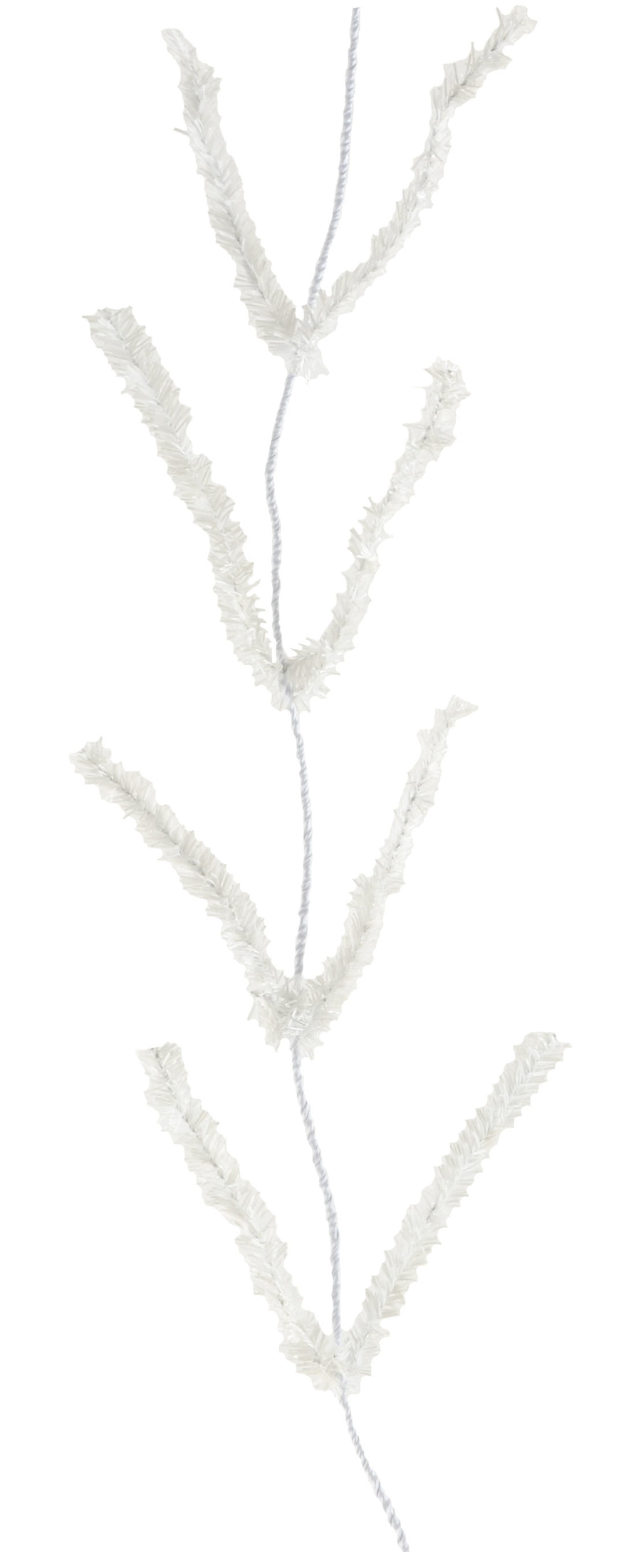 Tinsel Work Garland: White (9 ft) Item Number: XX752427
