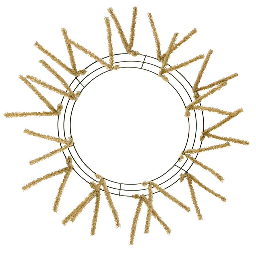 15-24" Tinsel Work Wreath Form: Burlap Item Number: XX7504W4
