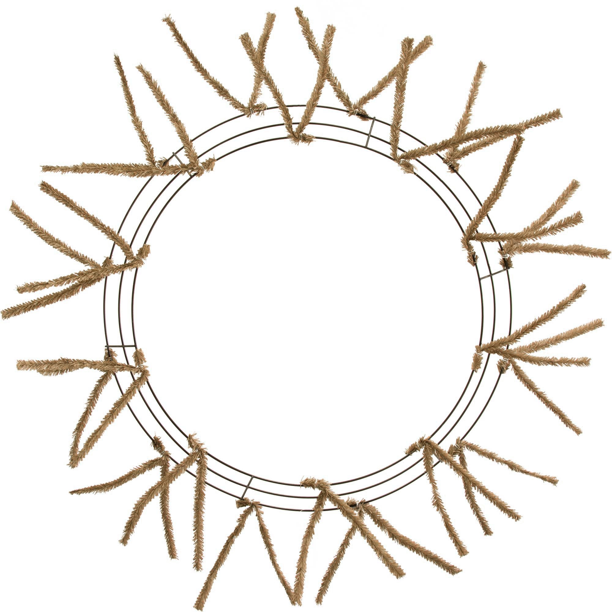 20-30" Tinsel Work Wreath Form: Burlap Item Number: XX7506W4
