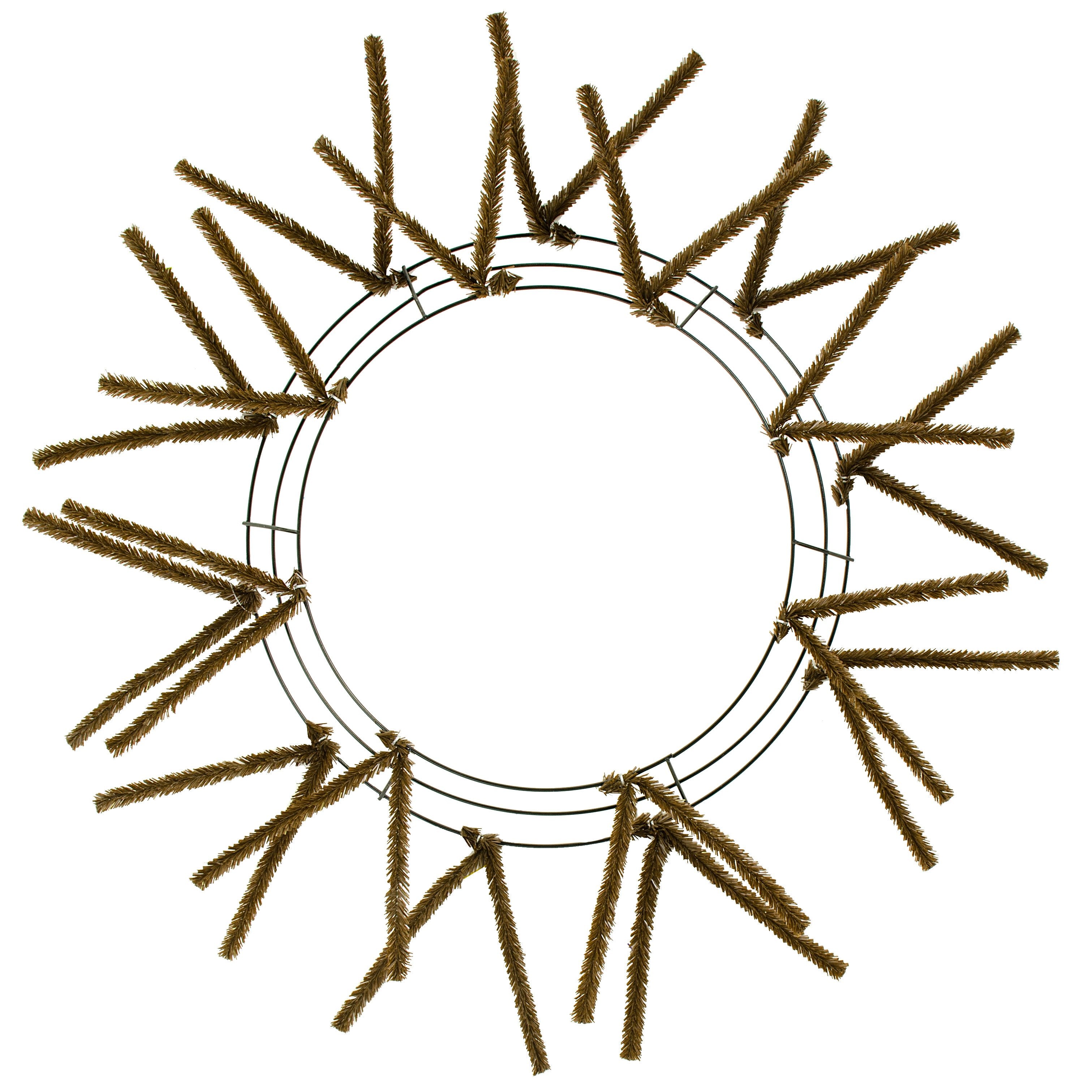 15-24" Tinsel Work Wreath Form: Chocolate Brown Item Number: XX750440