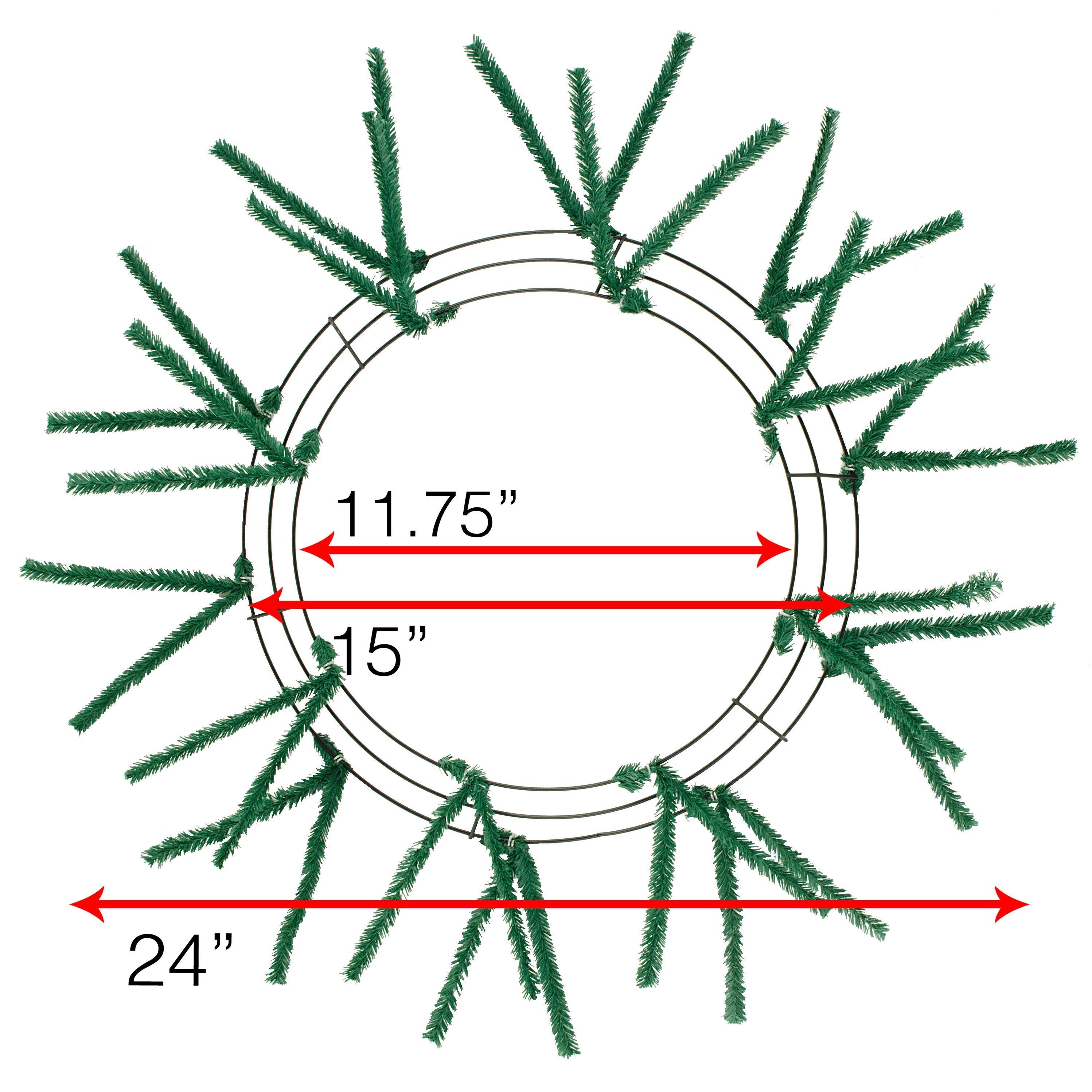 15-24" Tinsel Work Wreath Form: Emerald Lifestyle Photo