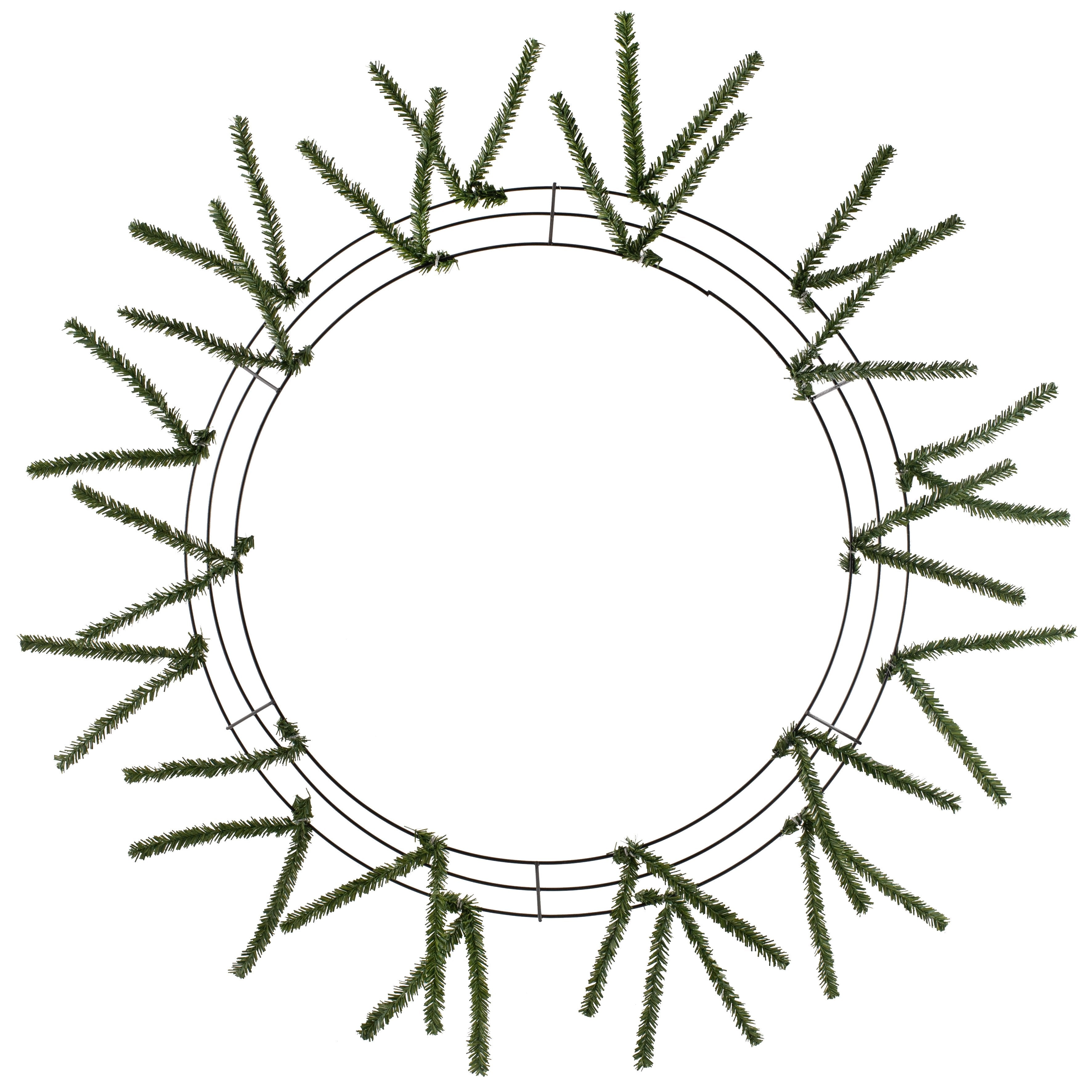 20-30" Tinsel Work Wreath Form: Green1