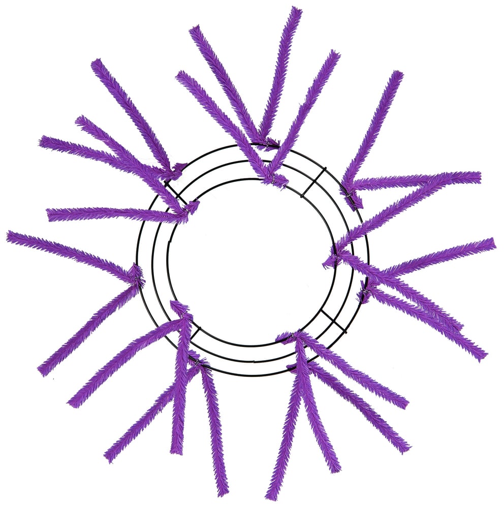 10-20" Tinsel Work Wreath Form: Purple Item Number: XX167823
