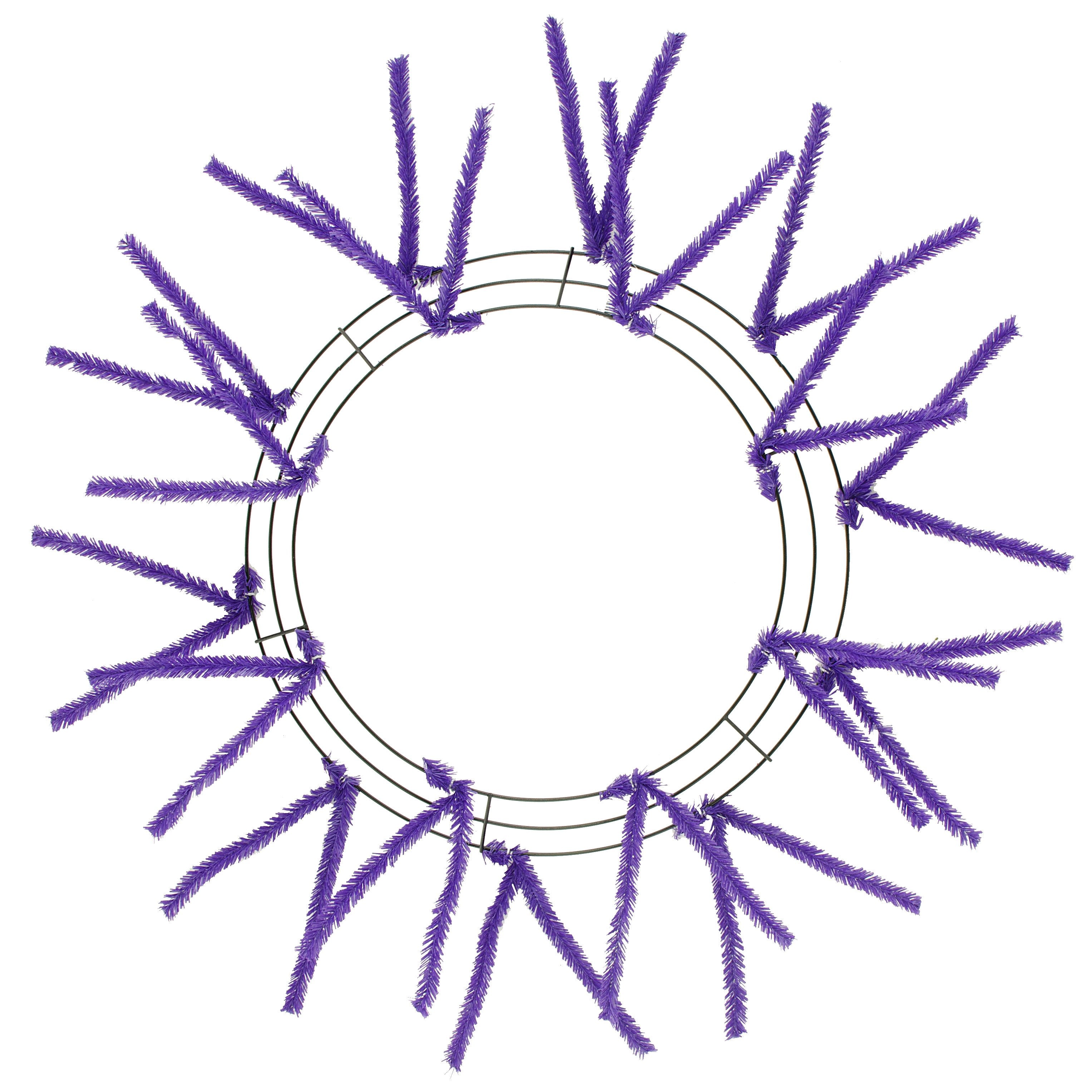 15-24" Tinsel Work Wreath Form: Purple Item Number: XX750423