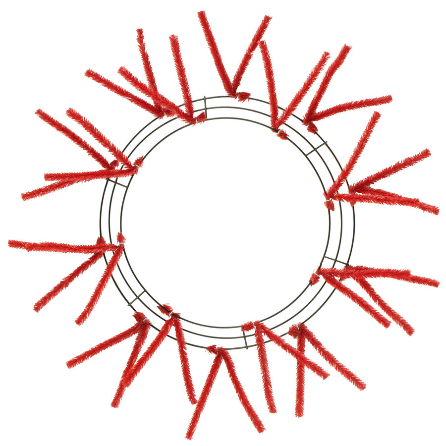 15-24" Tinsel Work Wreath Form: Red Item Number: XX750424