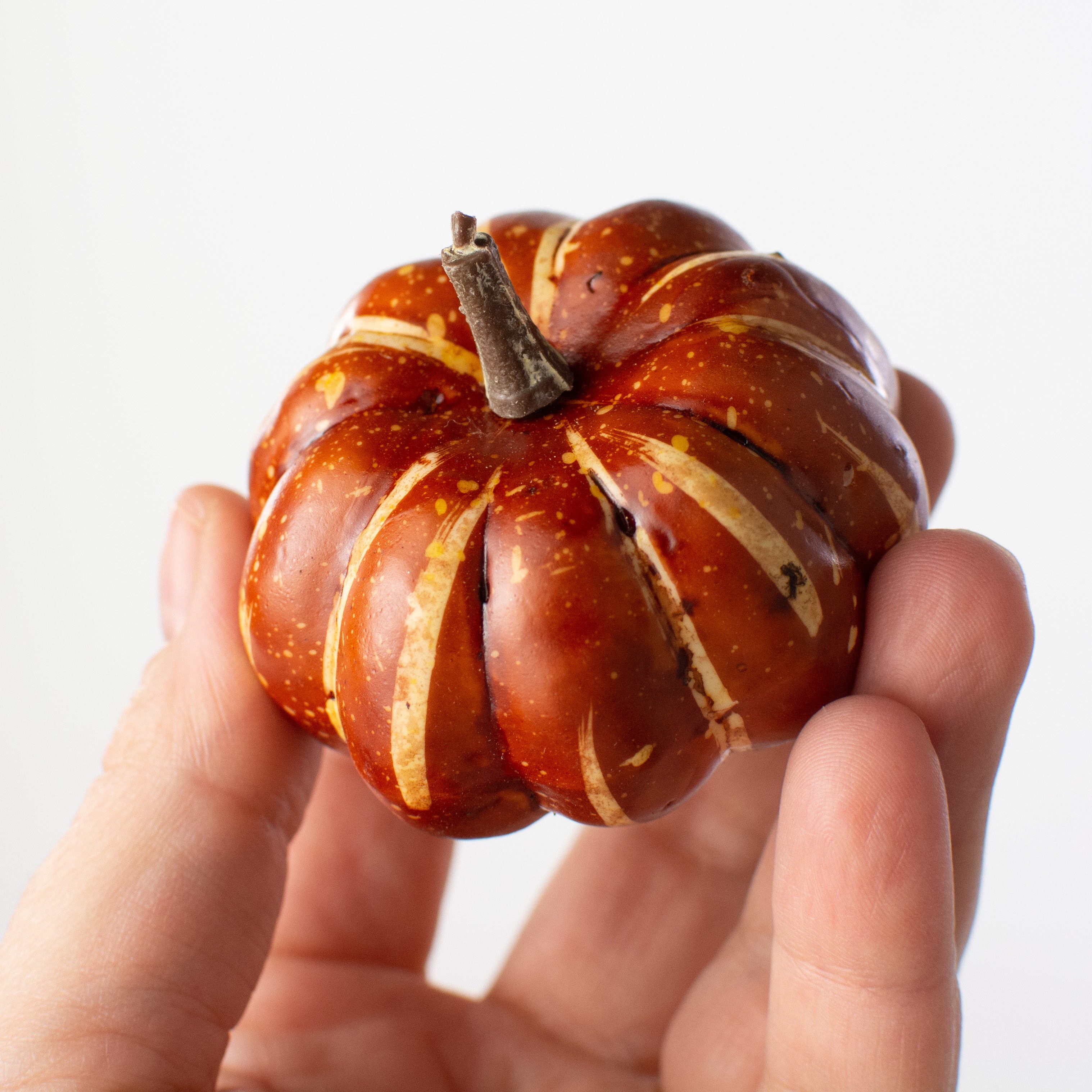 1.75" to 3.75" Assorted Artificial Pumpkins: Warm Fall (12) detail photo 3