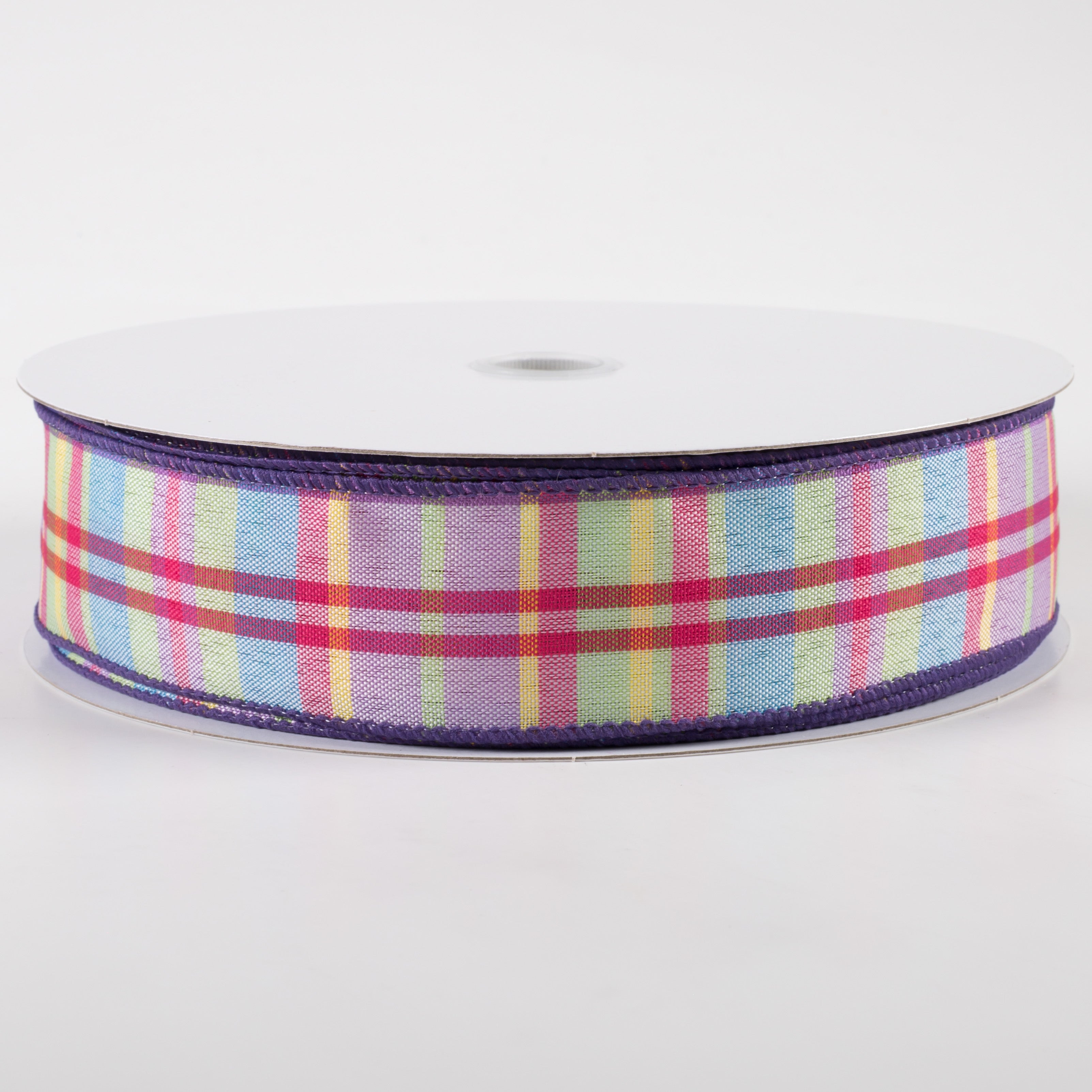 1.5" Toni Plaid Ribbon: Blue, Green, Pink, Yellow (50 Yards) Item Number: 841-09-331