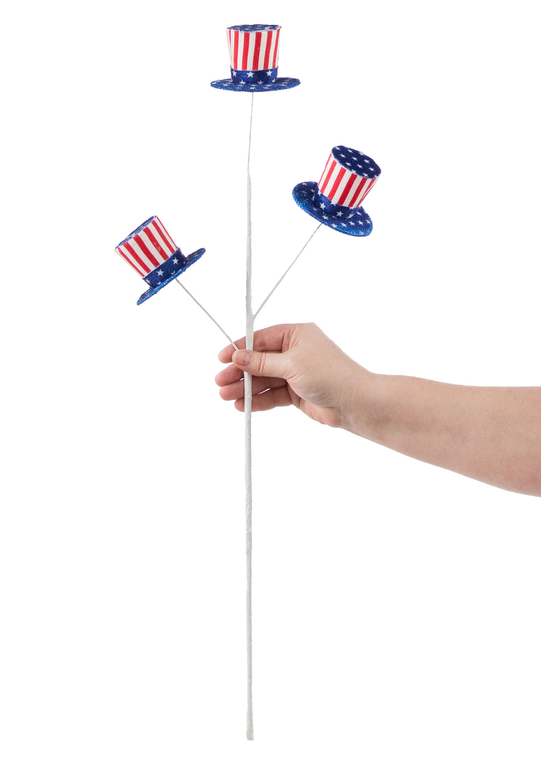 26" Top Hat Spray: Red, White, Blue detail photo 3