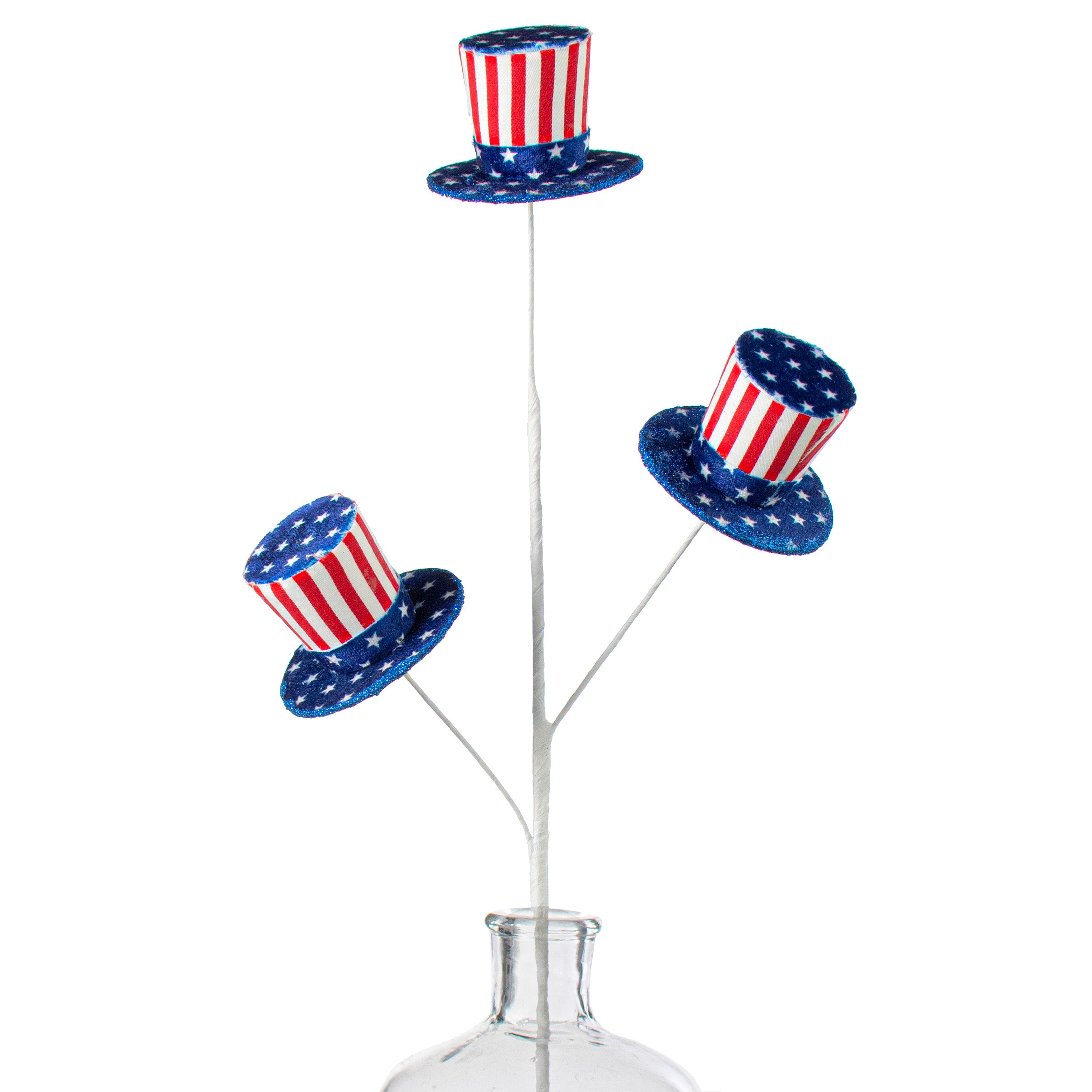 26" Top Hat Spray: Red, White, Blue Item Number: 74226RWB