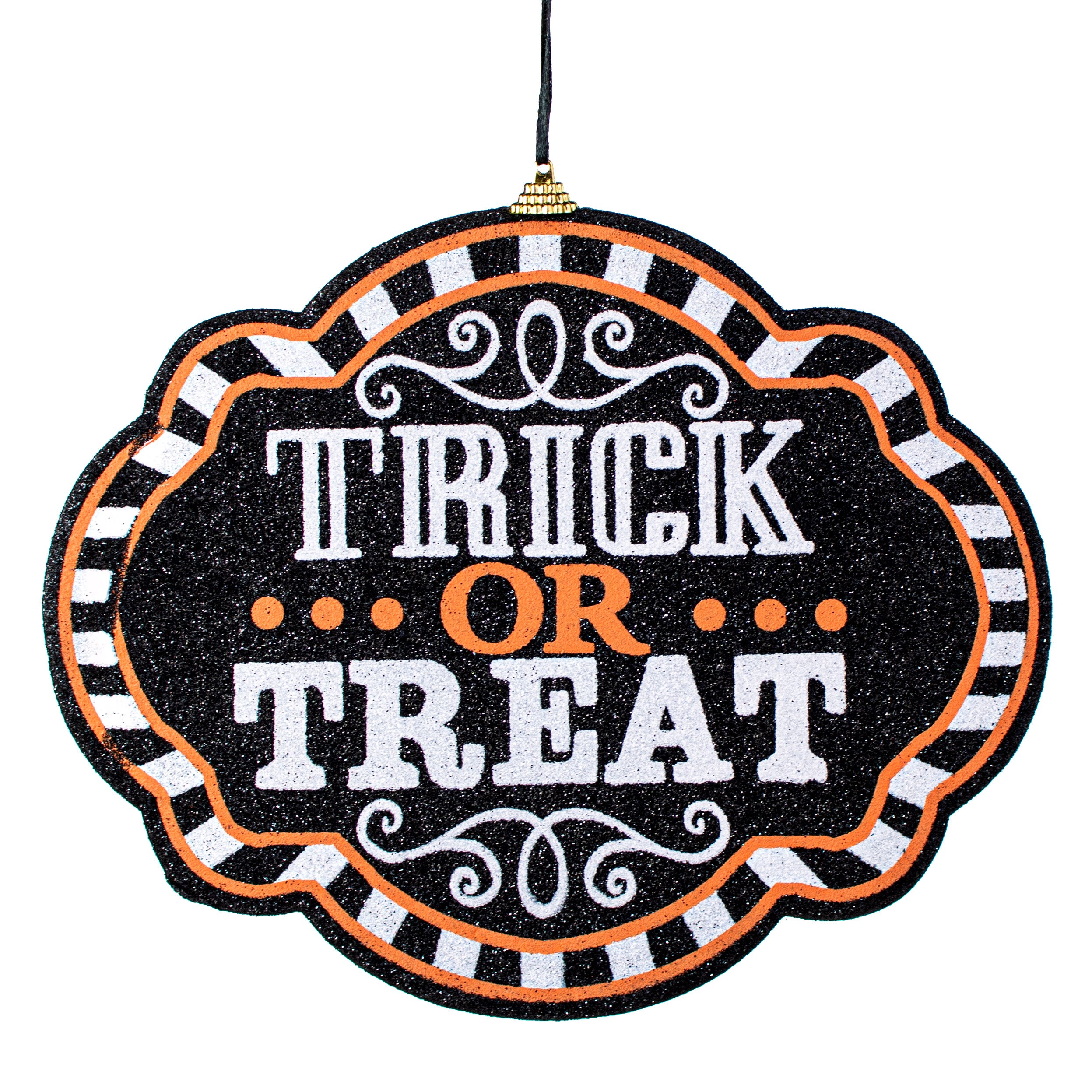 9.5" Trick Or Treat Sign Item Number: 56596ORBKWT