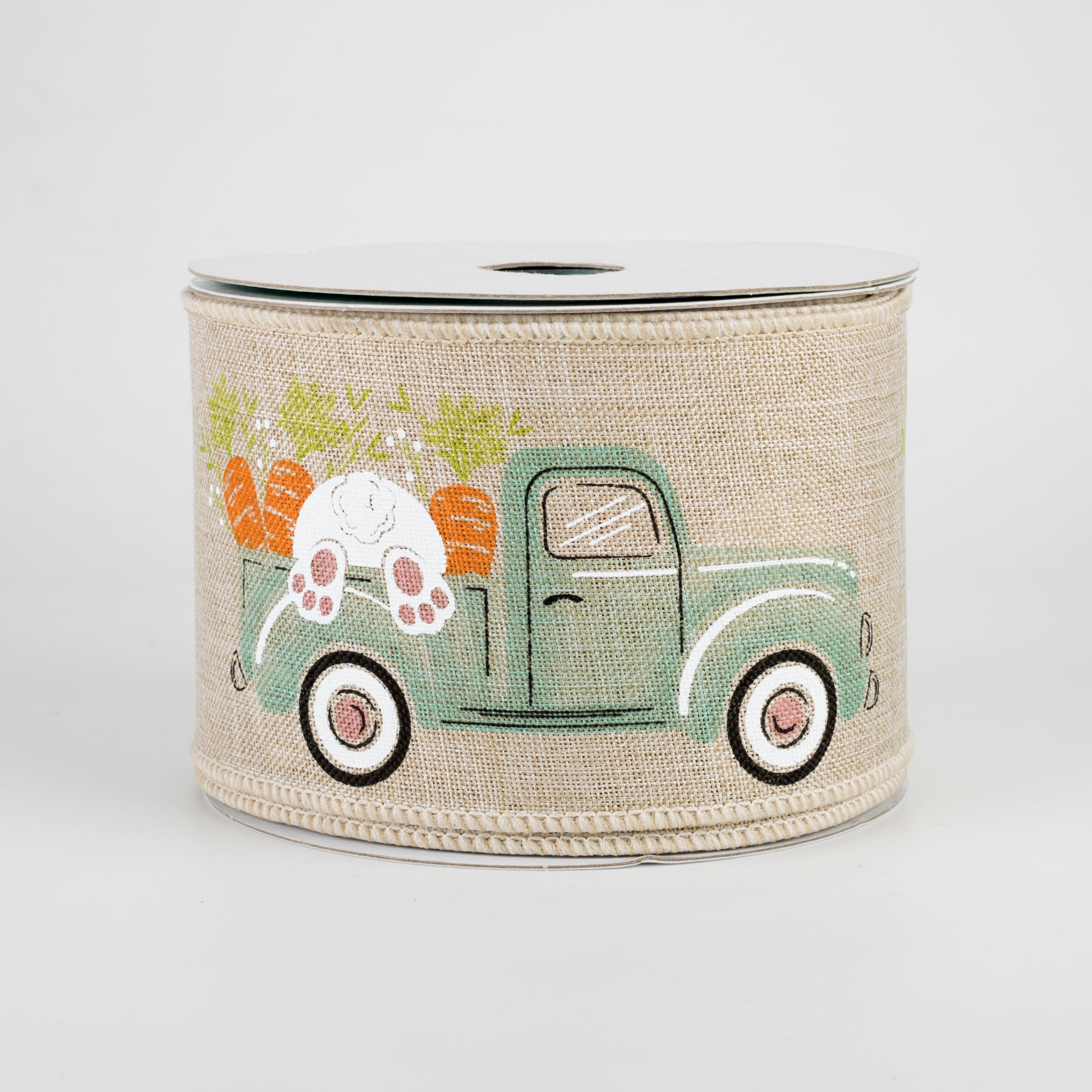 2.5" Truck With Bunny Ribbon: Natural (10 Yards)