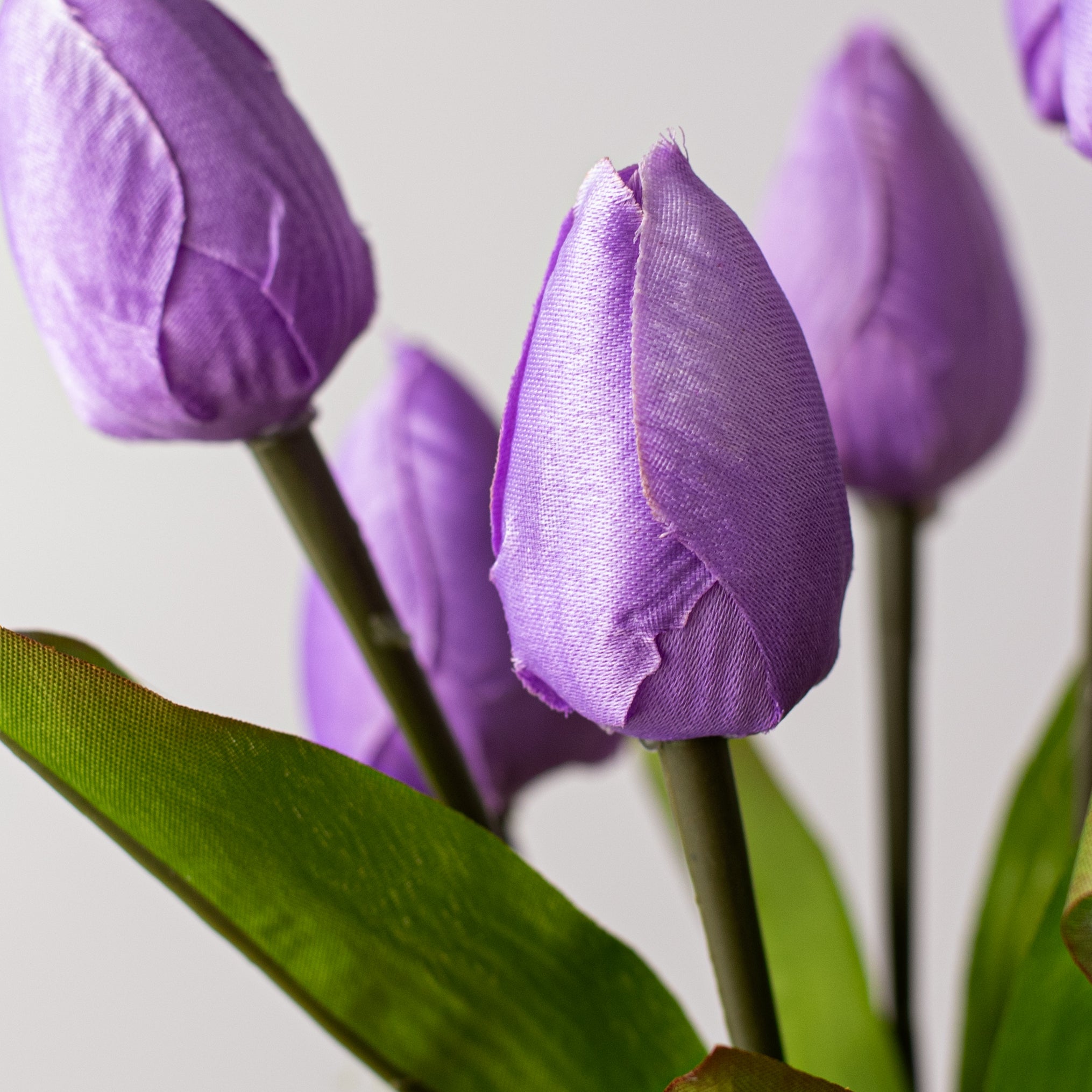 13" Tulip Bush: Lavender Purple (9 Stem) Lifestyle Photo