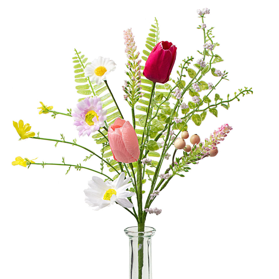 16" Tulip, Daisy, Fern Spray Item Number: 63088SP16