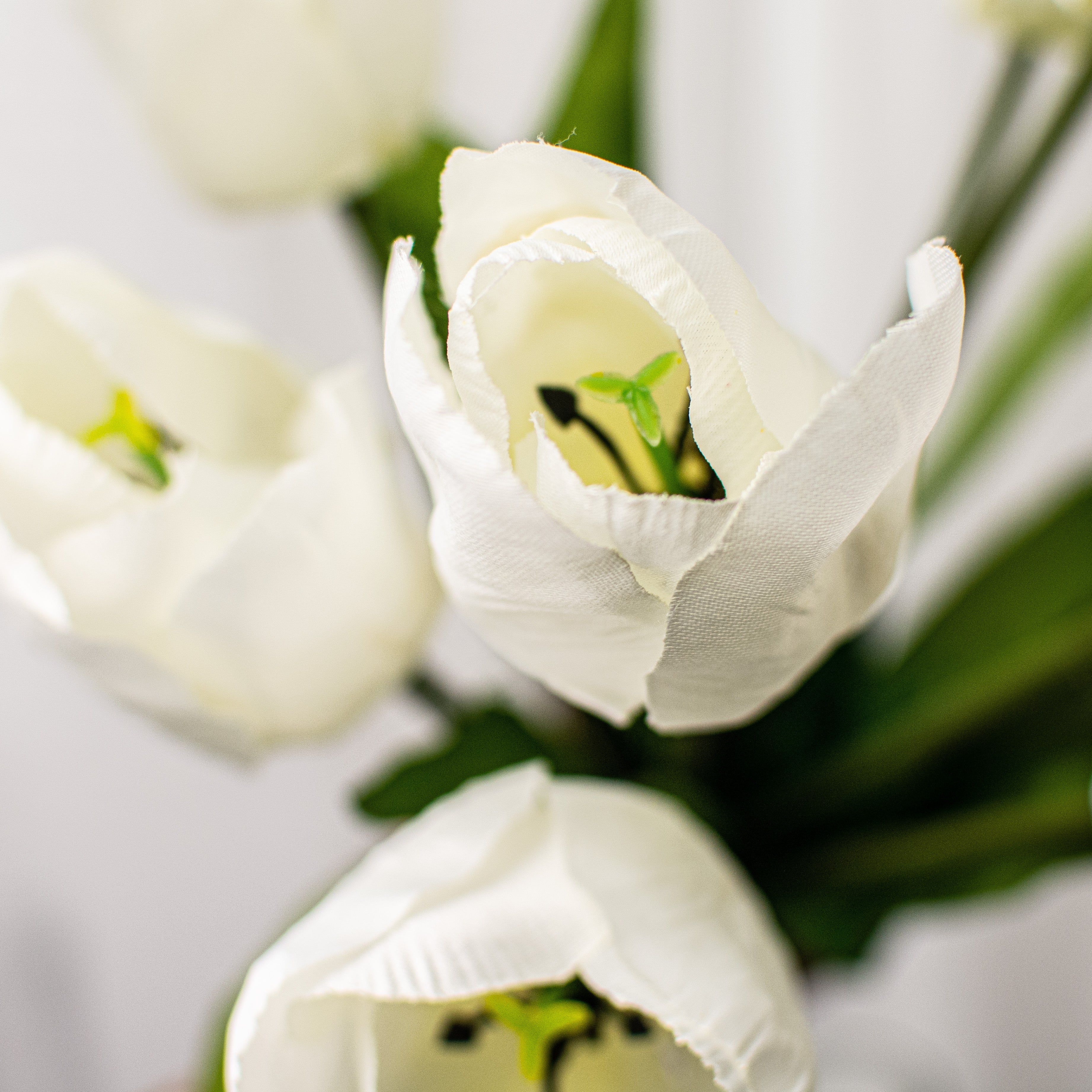 17" Tulips Bush: Cream detail photo 4