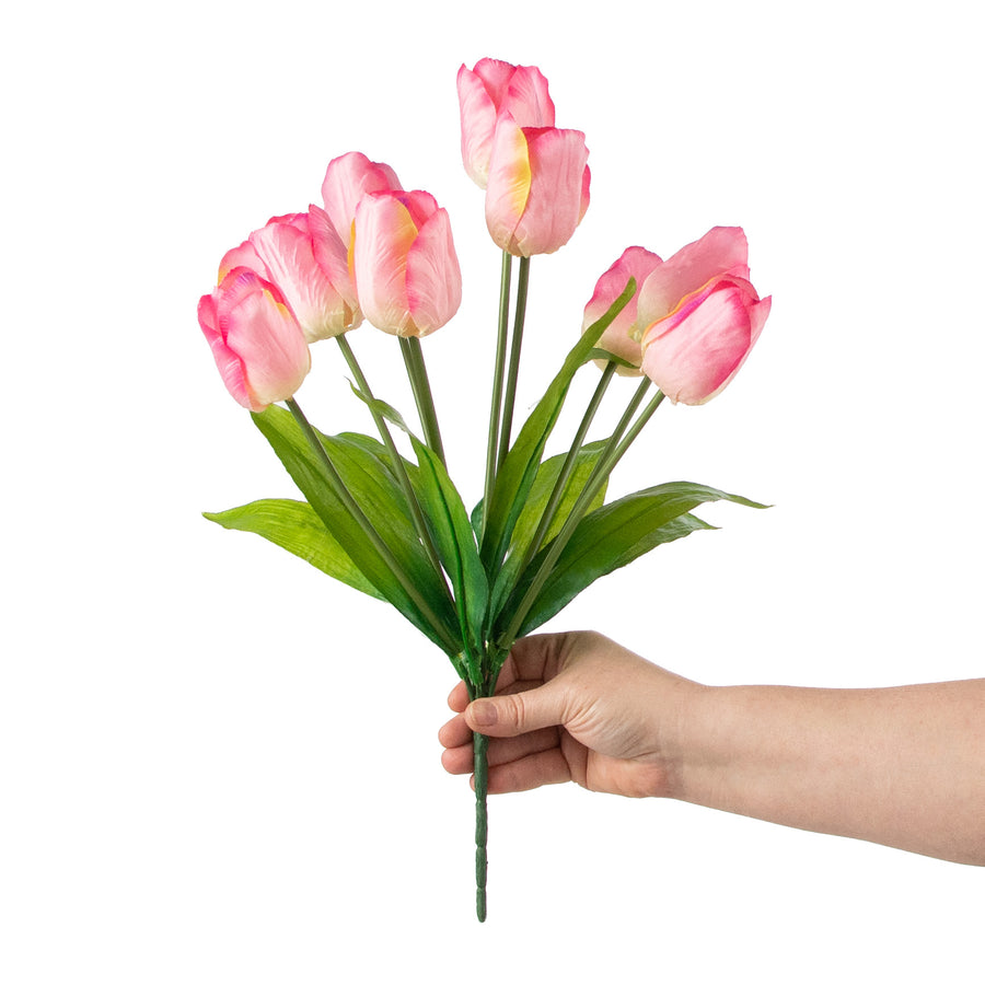 17" Tulips Bush: Pink detail photo 3