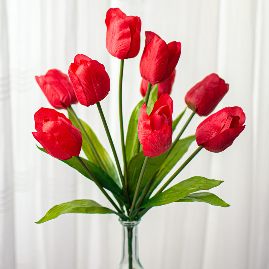 17" Tulips Bush: Red Item Number: 35115RD