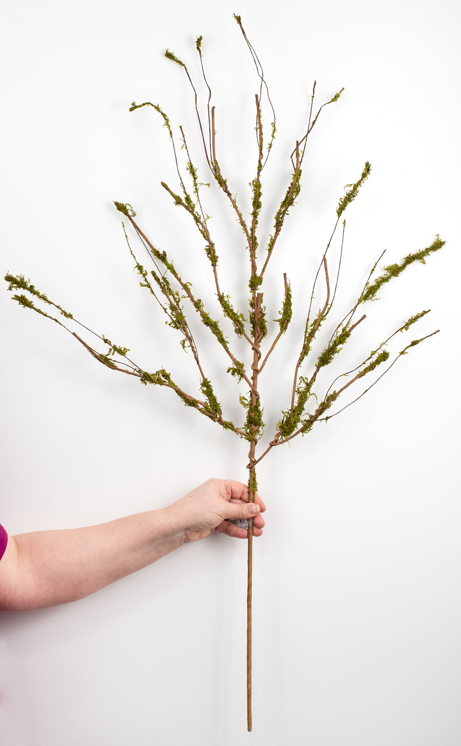 31" Twig Branch with Moss detail photo 3