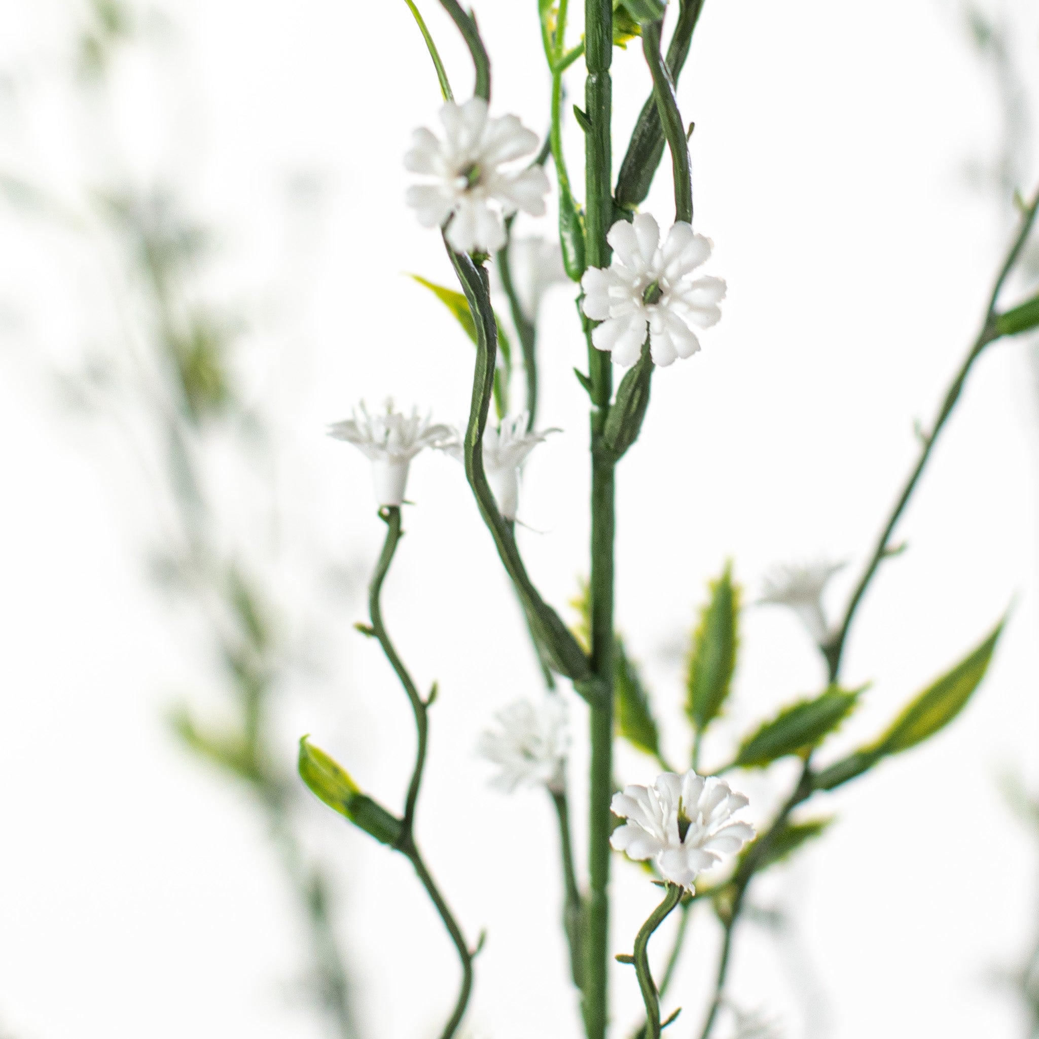 22" Twig Flower Spray: White Lifestyle Photo