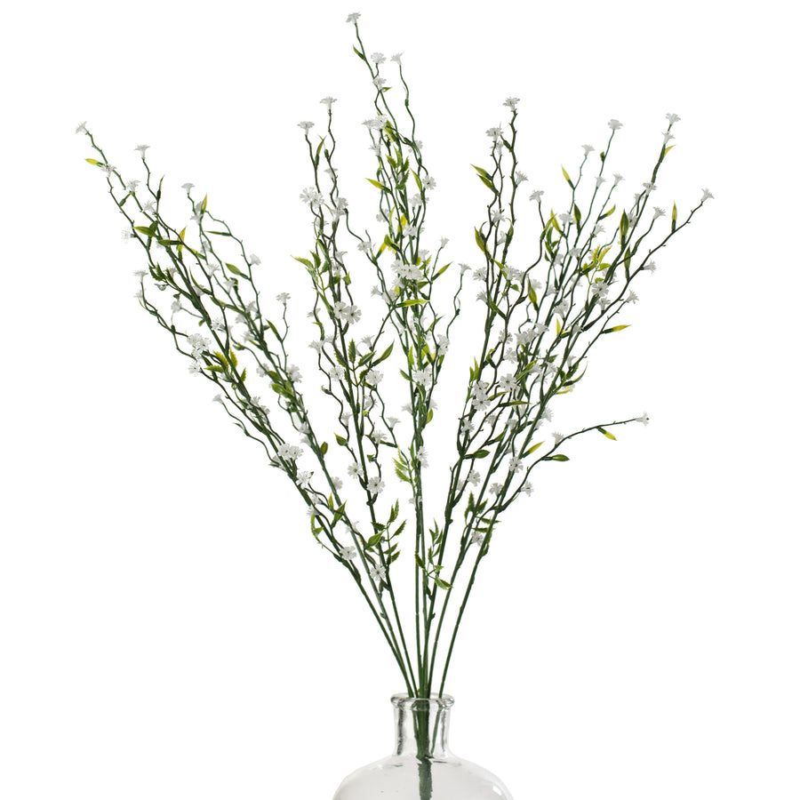 22" Twig Flower Spray: White Item Number: 35070WT