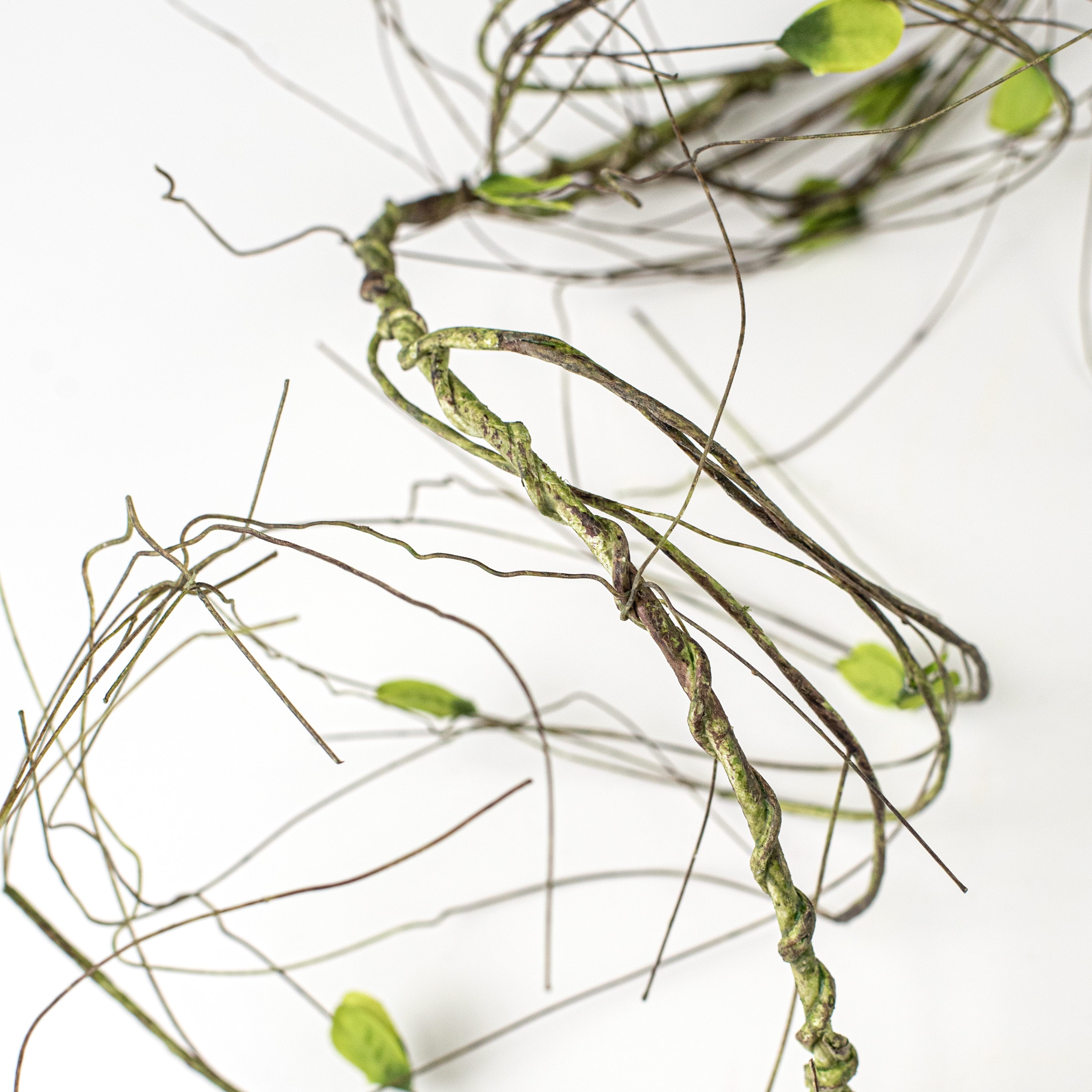 52" Twig Vine with Leaves Garland detail photo 4