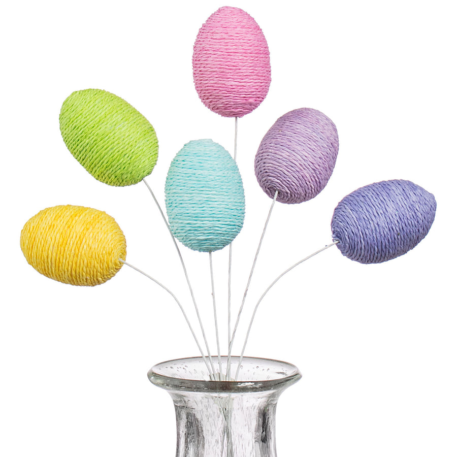 13" Twine Egg Picks (6) Item Number: 61936EAS