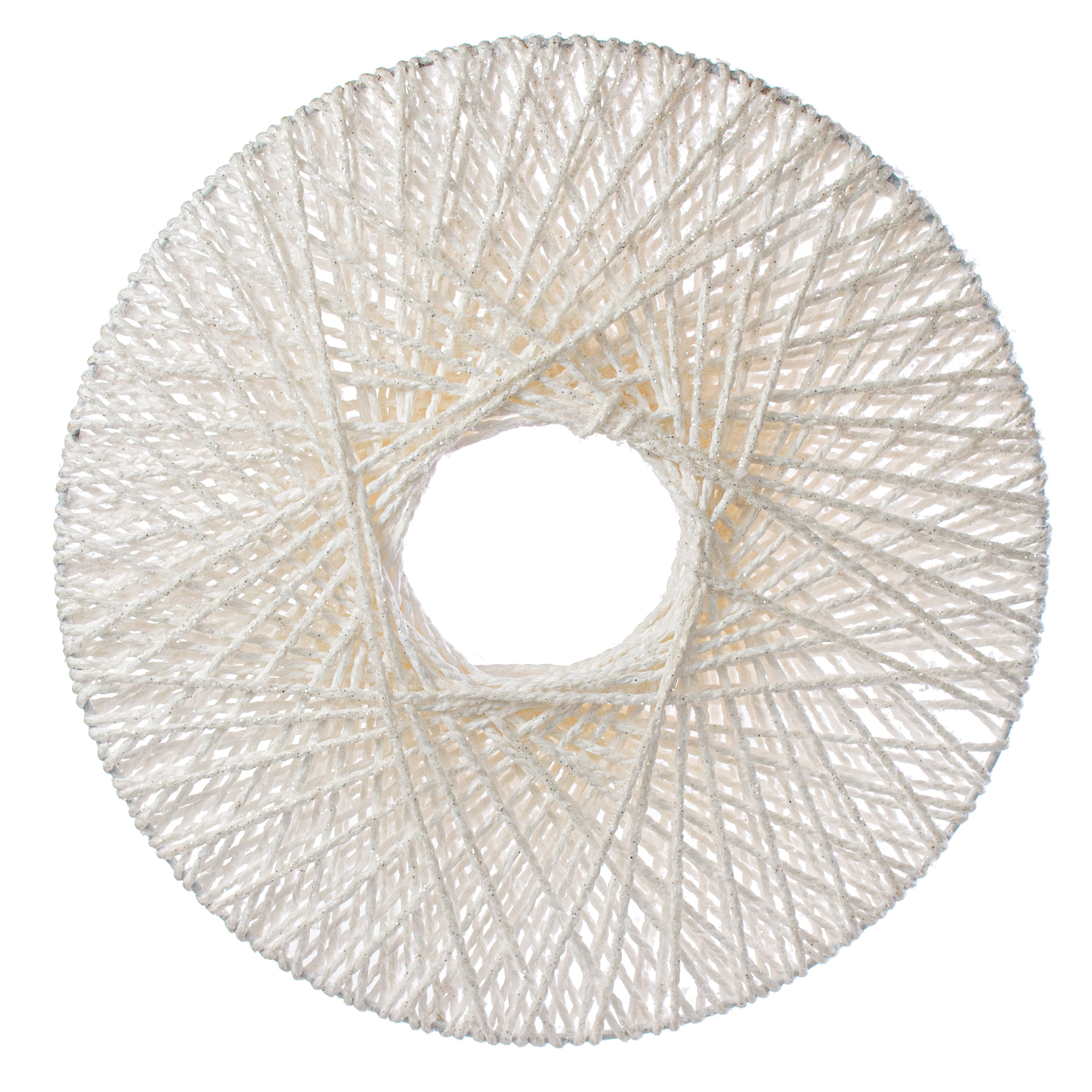 19" Twine Round Wreath Form: White Item Number: 85475WT