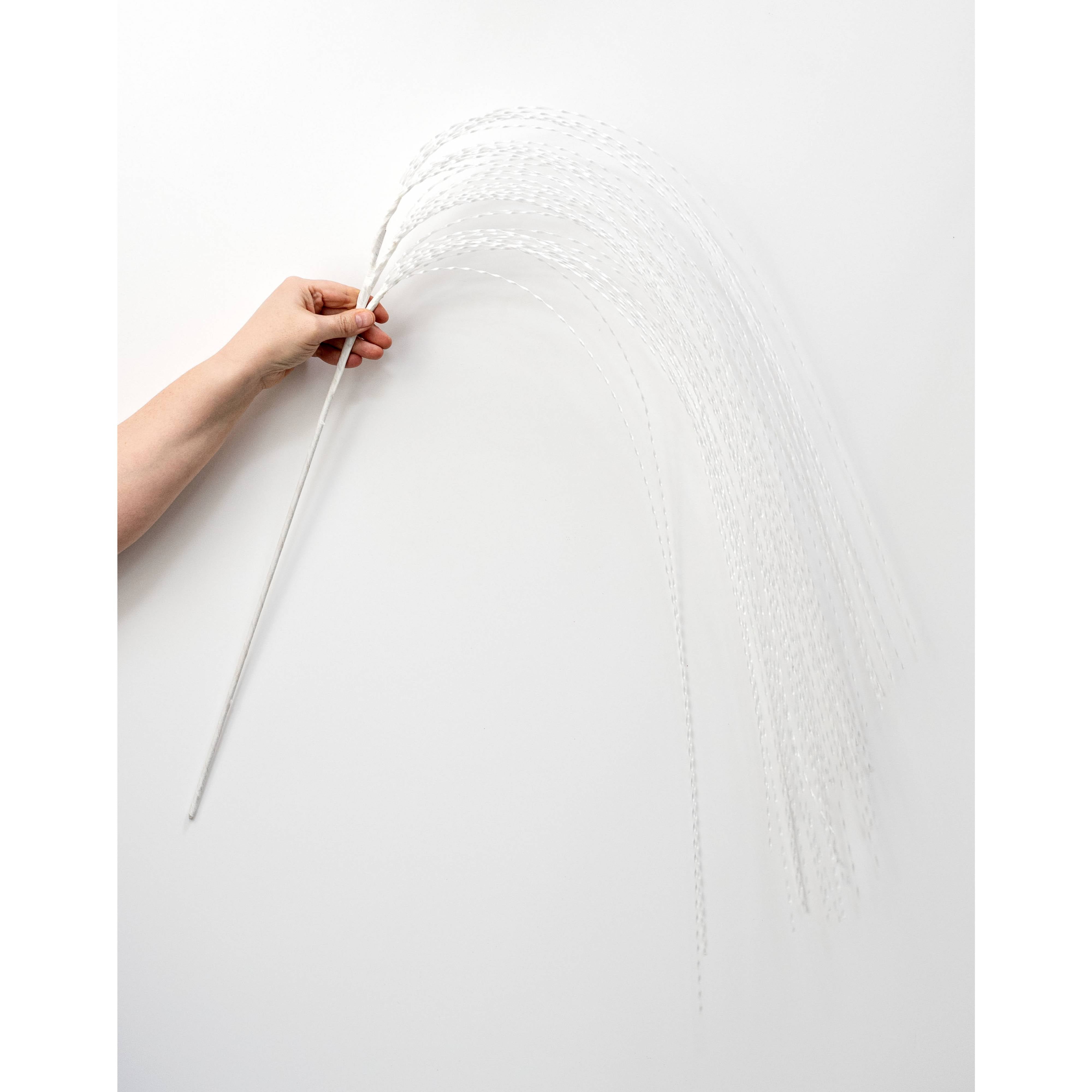 48" Twisted Grass Spray: White detail photo 3
