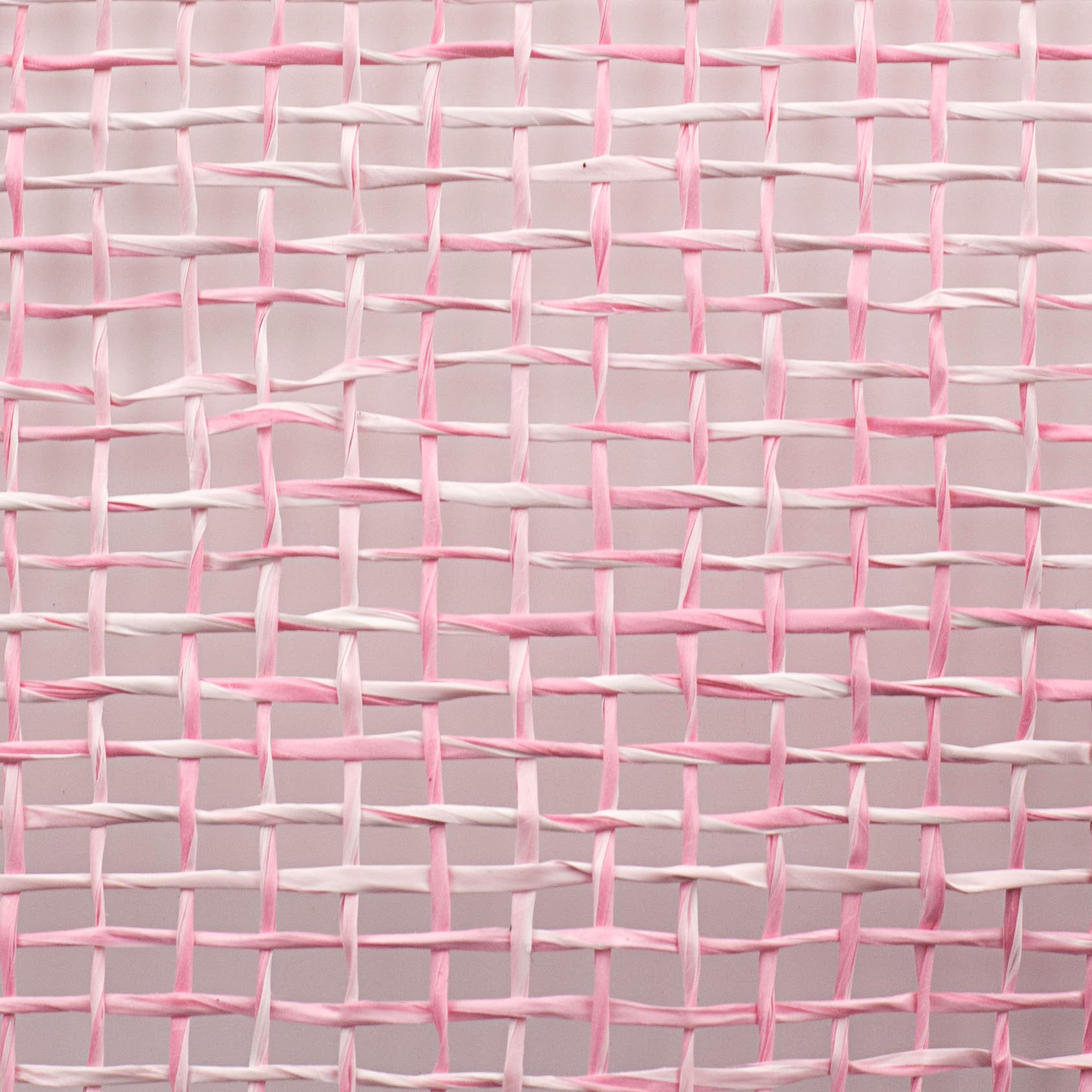 10" Two-Tone Poly Burlap Mesh: Pink & White detail photo 3