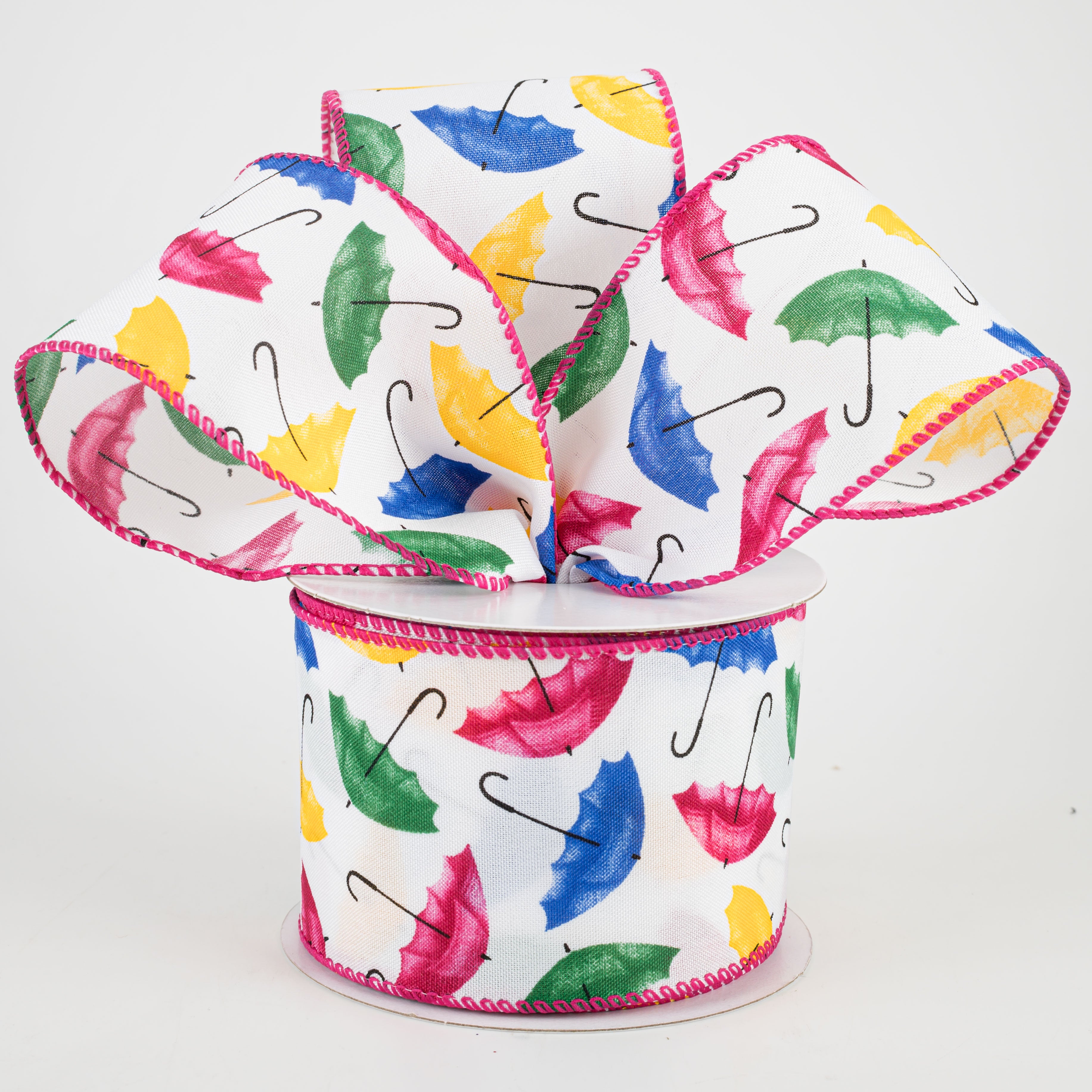 2.5" Umbrella Ribbon: Multicolor (10 Yards) Lifestyle Photo
