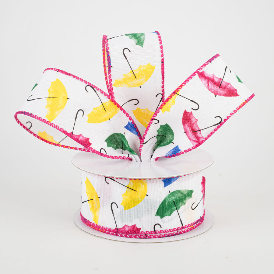 1.5" Umbrella Ribbon: Multicolor (10 Yards) Lifestyle Photo