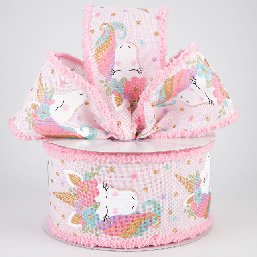 2.5" Unicorn Chenille Edge Ribbon (10 Yards) Lifestyle Photo