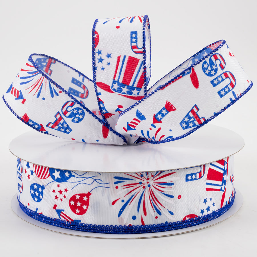 1.5" USA Celebration Satin Ribbon (50 Yards) Lifestyle Photo