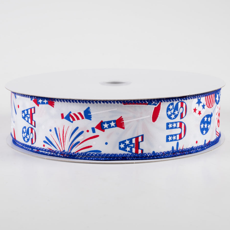 1.5" USA Celebration Satin Ribbon (50 Yards)