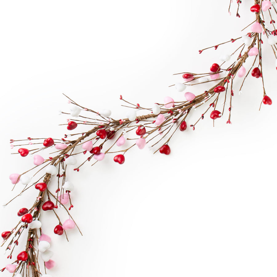 5' Valentine's Day Heart Garland: Red, Pink, White Item Number: 64051