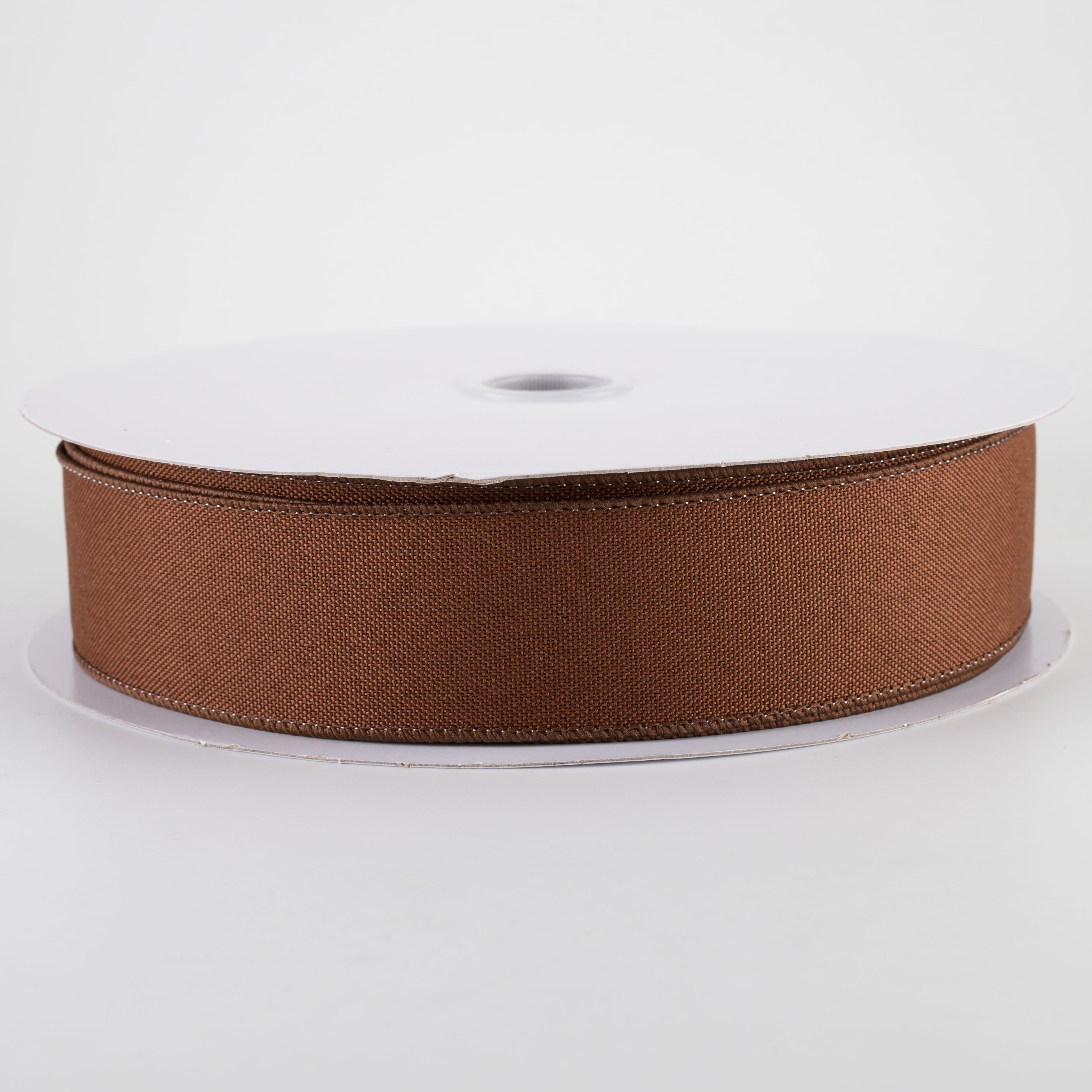 1.5" Value Faux Burlap Ribbon: Dark Brown (50 Yards) Item Number: RC5000M5