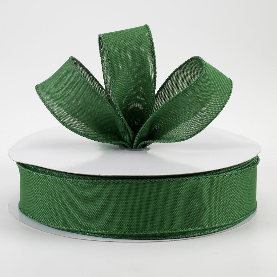 1.5" Value Faux Burlap Ribbon: Emerald Green (50 Yards) Lifestyle Photo