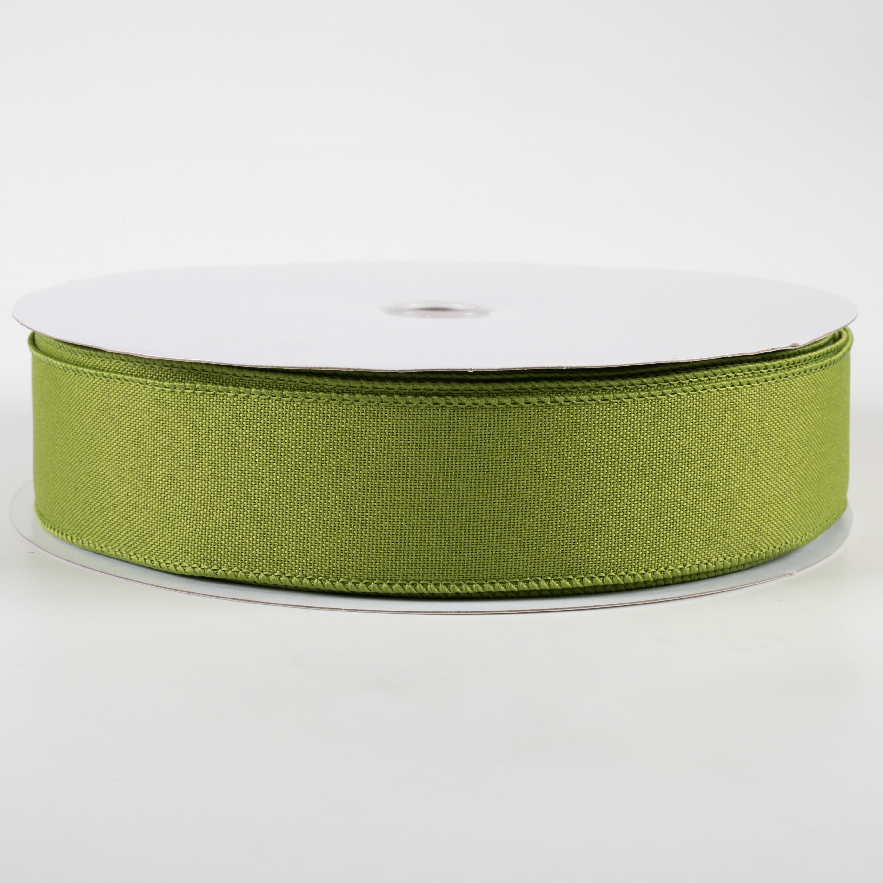 1.5" Value Faux Burlap Ribbon: Fern Green (50 Yards)