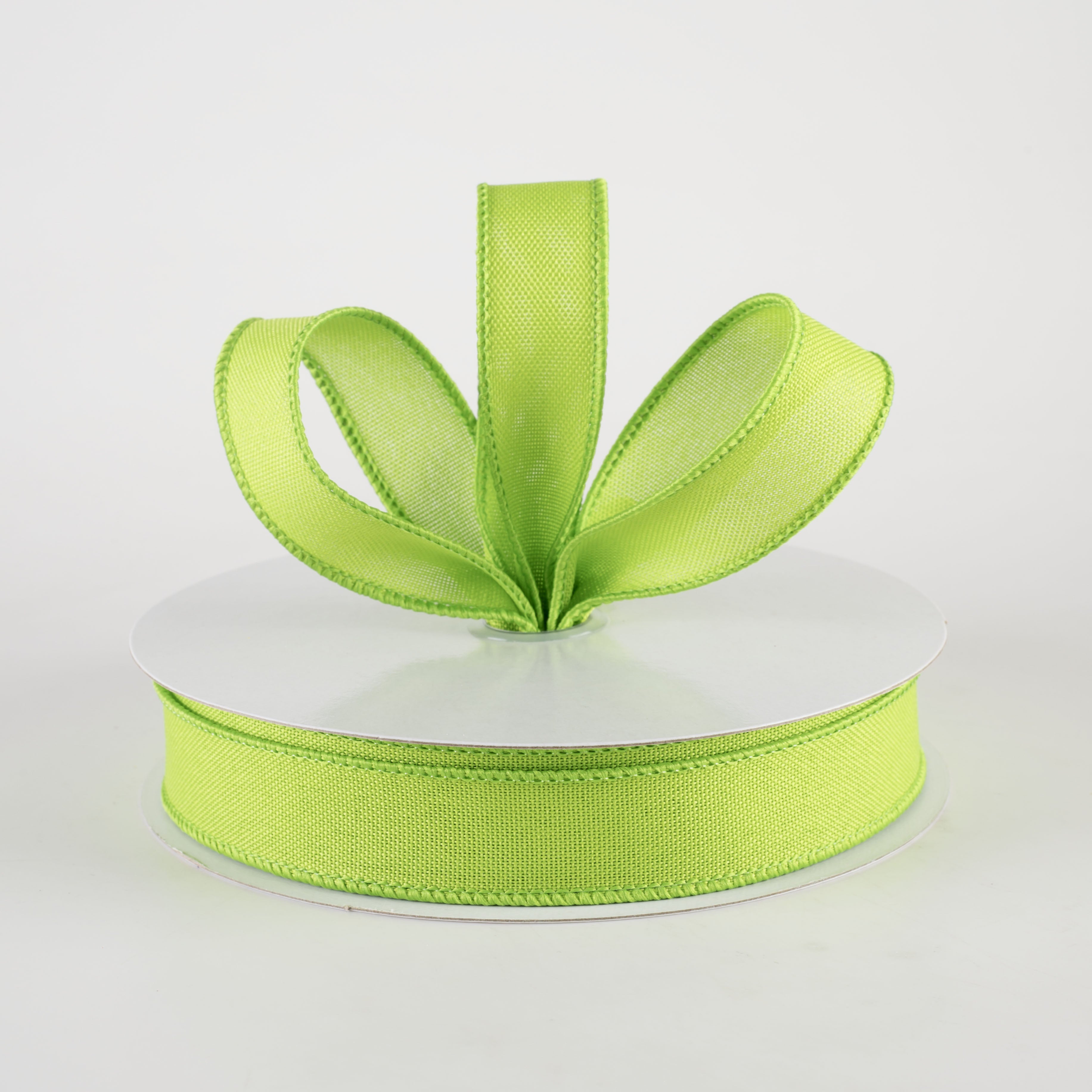 7/8" Value Faux Burlap Ribbon: Fresh Green (25 Yards) Lifestyle Photo