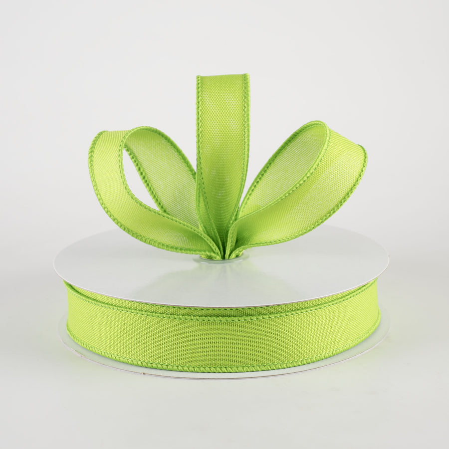 7/8" Value Faux Burlap Ribbon: Fresh Green (25 Yards) Lifestyle Photo