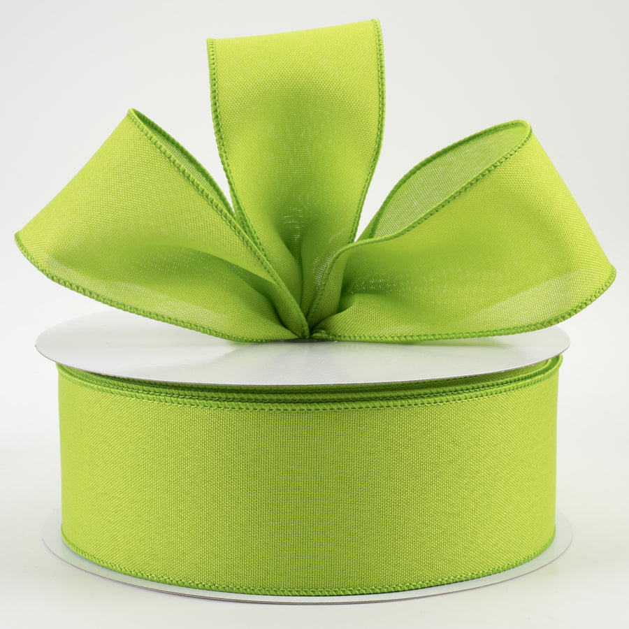 2.5" Value Faux Burlap Ribbon: Fresh Green (50 Yards) Lifestyle Photo