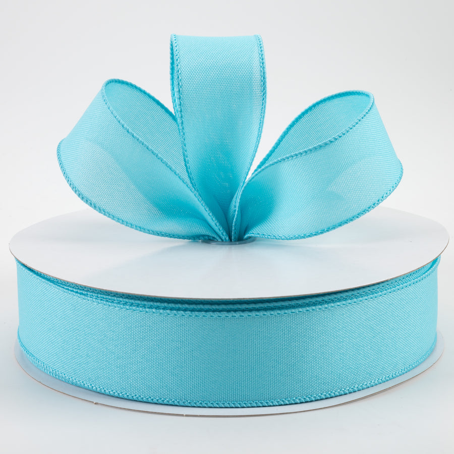 1.5" Value Faux Burlap Ribbon: Light Blue (50 Yards) Lifestyle Photo