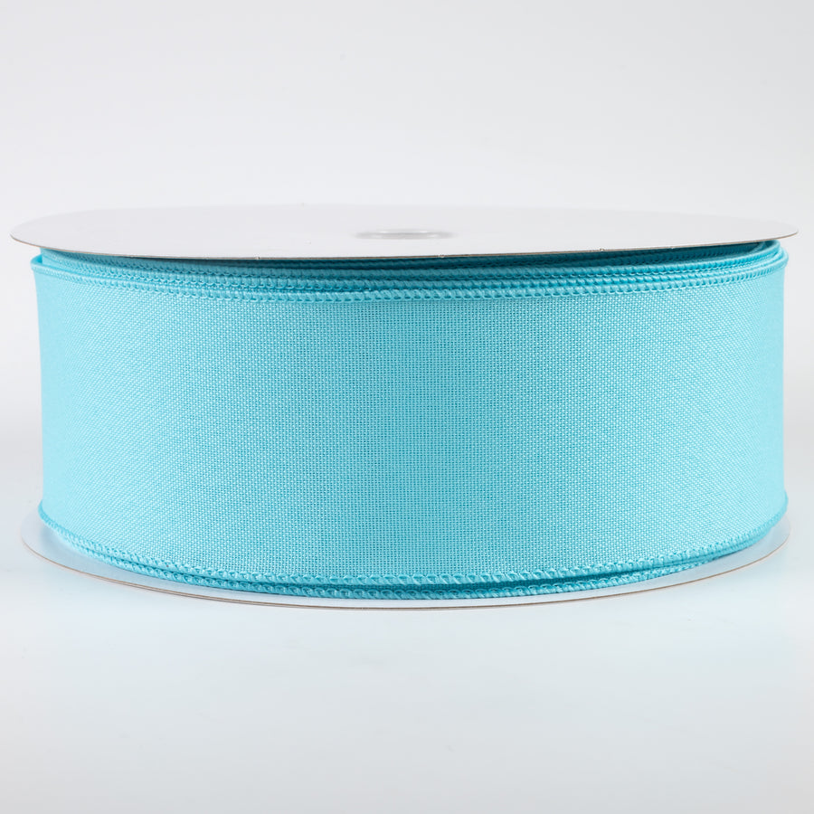 2.5" Value Faux Burlap Ribbon: Light Blue (50 Yards)