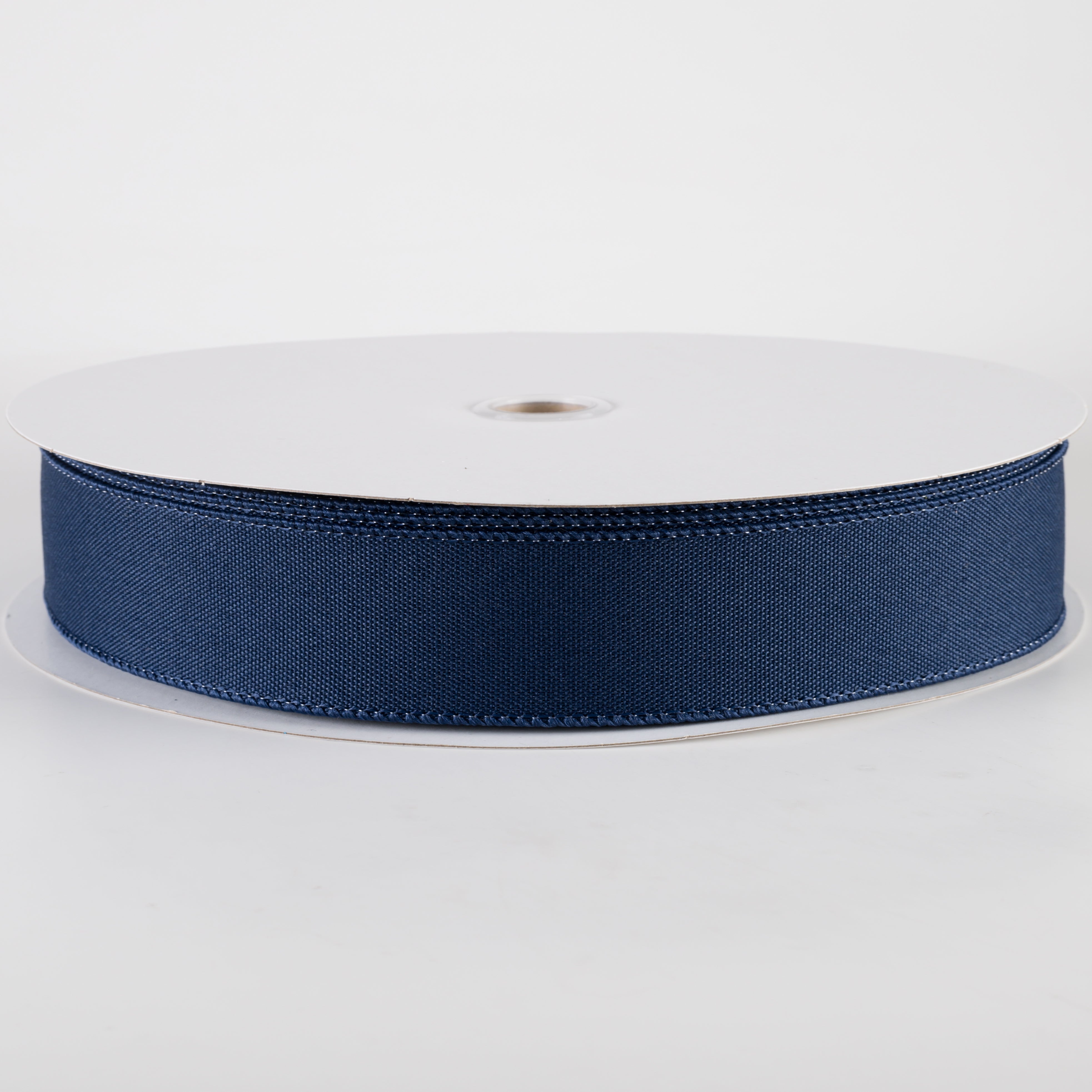 1.5" Value Faux Burlap Ribbon: Navy Blue (50 Yards)